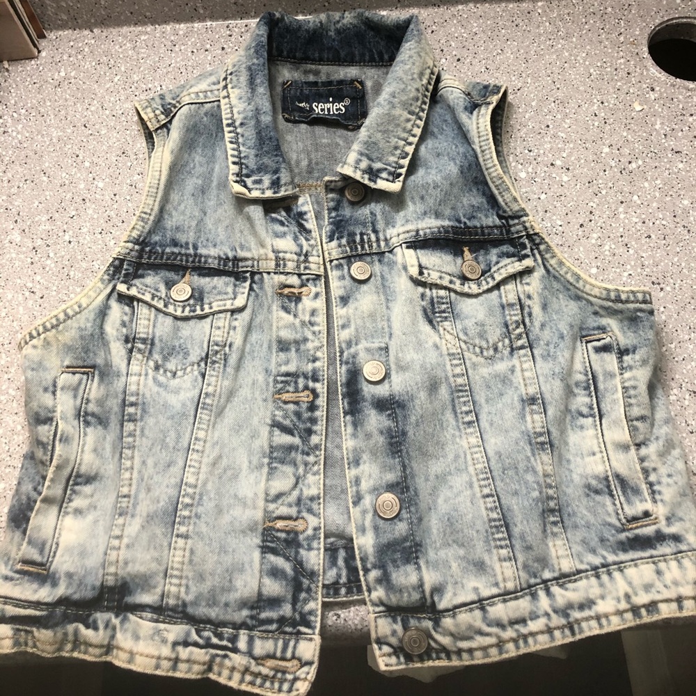 Sleeveless Denim Jacket